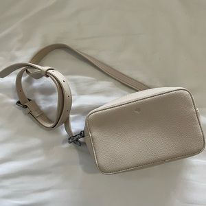 Cream mini waist bag